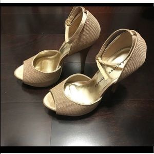 NEW wedding Chinese Laundry nude open toe heels